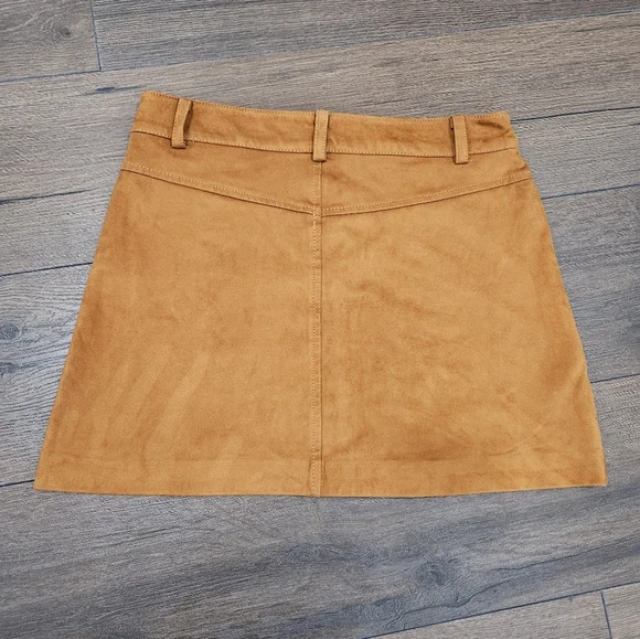 Zara TRF Collection Faux Suede Mini Skirt - SIZE M - Picture 16 of 16